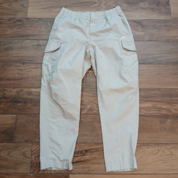 Nike Pants Mens Large Tan Sportswear Woven Cargo Unlined Utility Trousers DD5207 - Picture 1 of 11